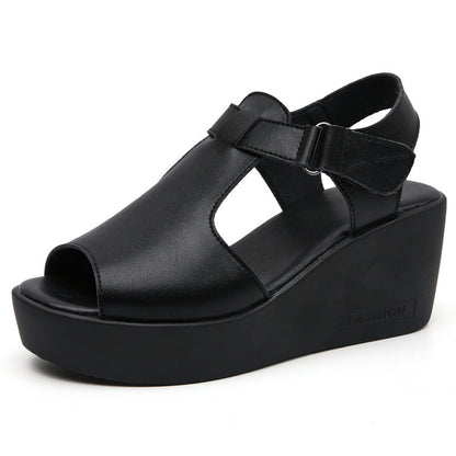Querida | Women’s Orthopedic Peep Toe Wedge Comfort Sandals