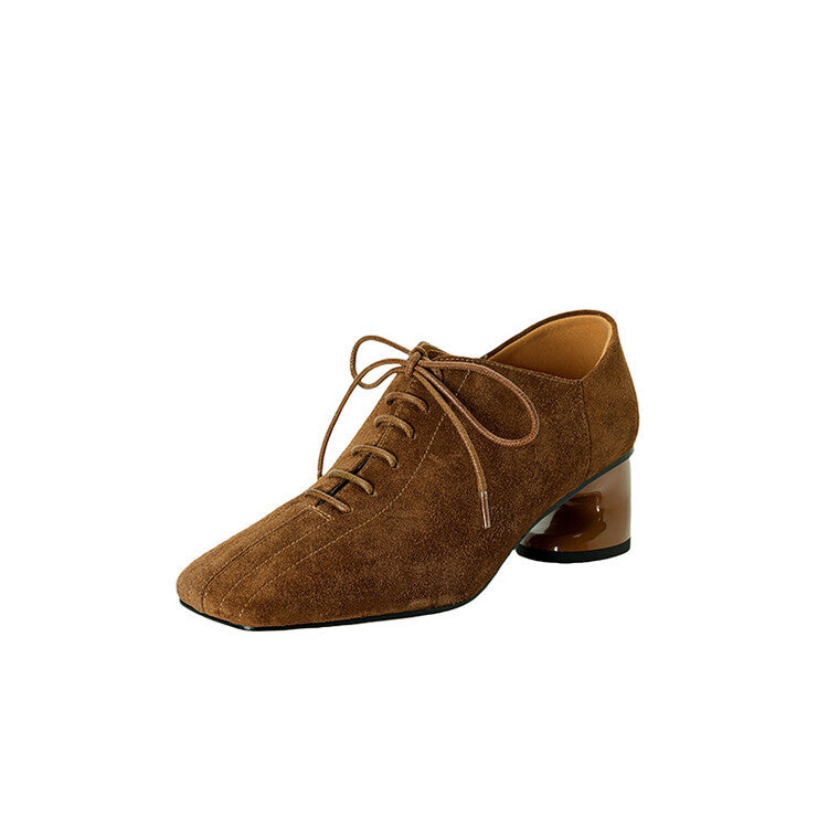OrthoCare Chunky Sheepskin Pumps - Retro Style