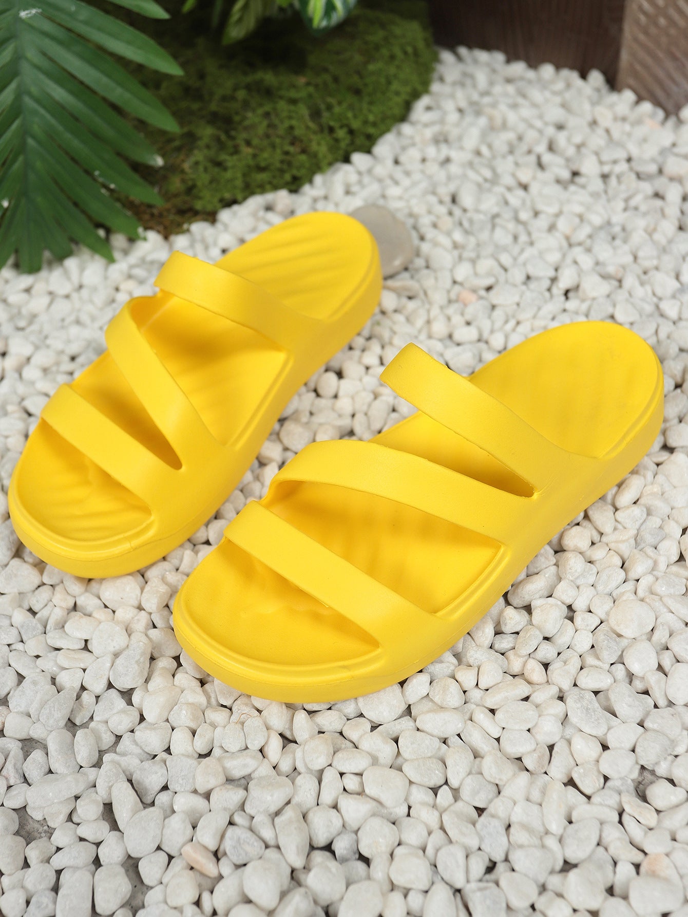OrthoCare | Soft Cushioned Cross Strap Slide Sandals