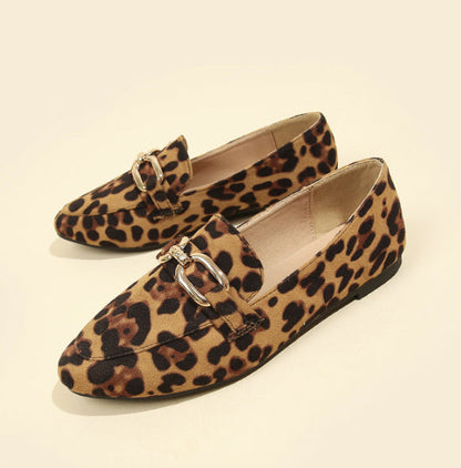 OrthoCare Leopard Print Flats - Soft Support Sole