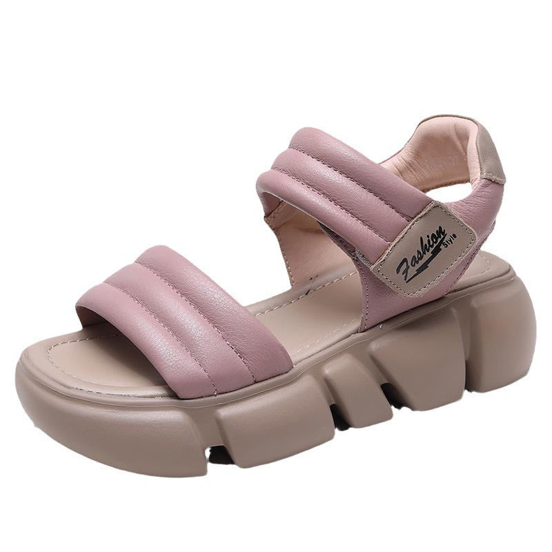 OrthoCare Chunky Platform Adjustable Strap Sandals