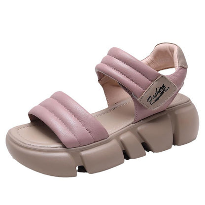 OrthoCare Chunky Platform Adjustable Strap Sandals