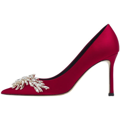 OrthoCare Unique Red High Heel Wedding Shoes