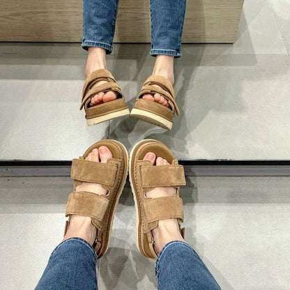 Lysara | Women’s Orthopedic Double Strap Platform Sandals