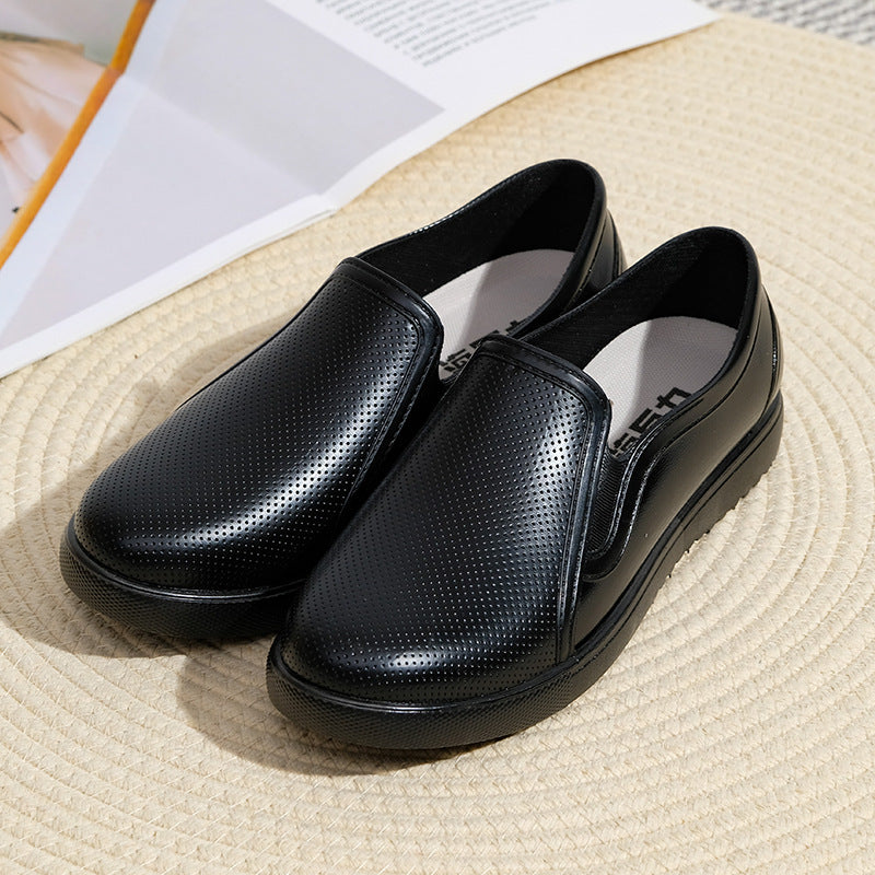 OrthoCare | Perforated Leather Slip-On Comfort Shoes