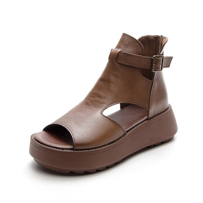 OrthoCare Peep-Toe Ankle Boot Sandals