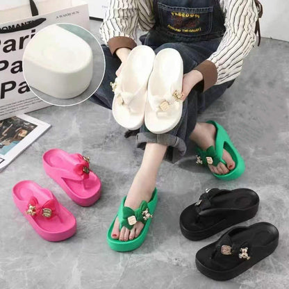 Illyria | Women’s Orthopedic Flower Accent Comfort Slides