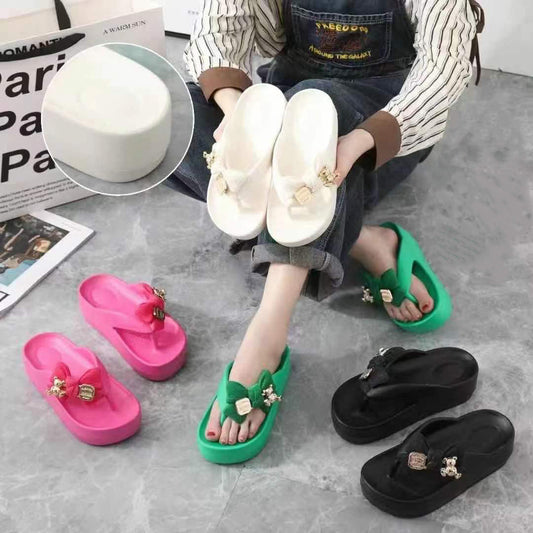 Illyria | Women’s Orthopedic Flower Accent Comfort Slides