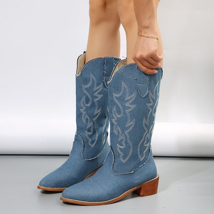 OrthoCare Plus-Size Western Boots - Supportive Fit