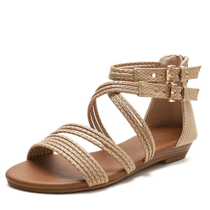 Moonelle | Women’s Orthopedic Boho Gladiator Flat Sandals