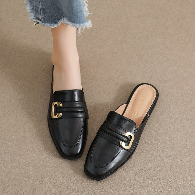 OrthoCare Women’s Mule Loafers – Lightweight Comfortable Slip-On Flats