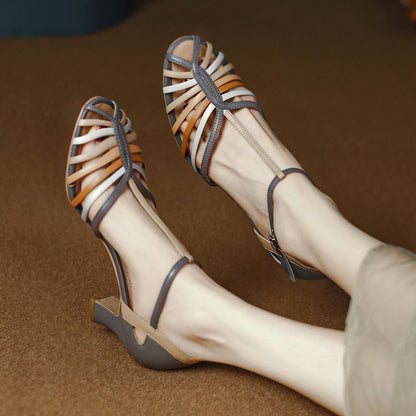 Wrenley | Women’s Orthopedic Strappy Kitten Heel Sandals