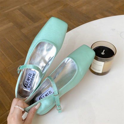 OrthoCare | Transparent Strap Pointed Toe Flats