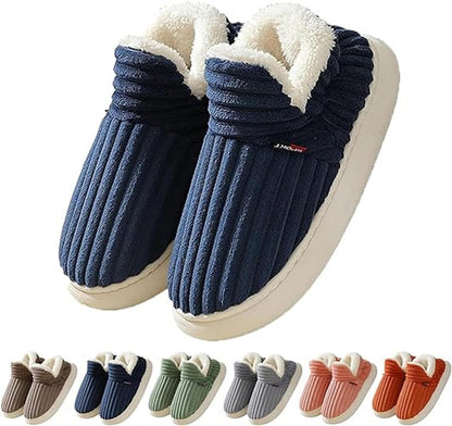 Lala | Orthopedic Plush Corduroy Indoor Slippers – Warm Comfort for Home