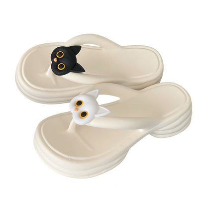 Whitney | Women’s Orthopedic Cute Cat Cloud Flip Flop Slippers