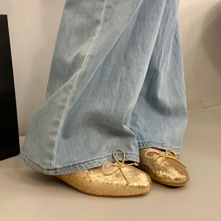Arielle | Women’s Orthopedic Metallic Ballet Flat Shoes