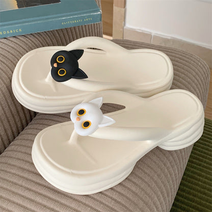 Whitney | Women’s Orthopedic Cute Cat Cloud Flip Flop Slippers