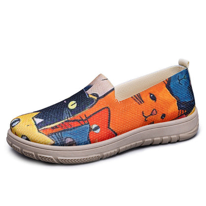 Orthopedic Colorful Slip-On Shoes – Lightweight Comfort Casual Walking Flats