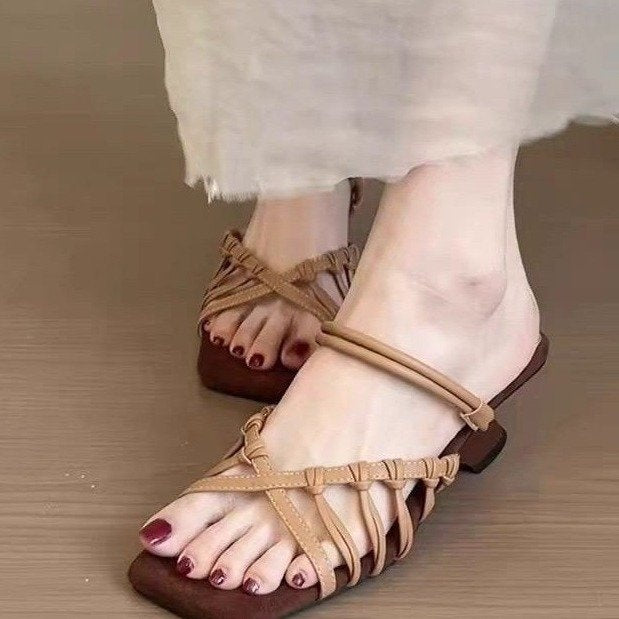 Blaire | Women’s Orthopedic Woven Strappy Flat Sandals