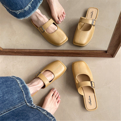 OrthoCare | Minimal Buckle Strap Slide Sandals