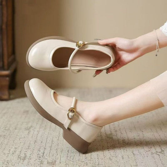 Jane | Orthopedic Classic  Comfort Flats with Adjustable Strap