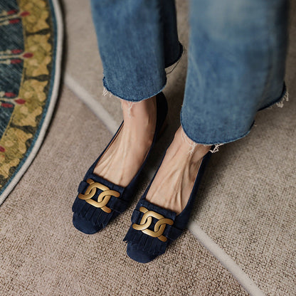 OrthoCare Tassel Shoes - Metal Buckle Comfort