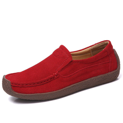 OrthoCare Women’s Suede Slip-On Loafers – Lightweight Comfort Casual Shoes