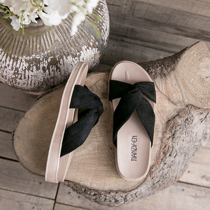 Quinette | Women’s Orthopedic Bow Knot Comfort Slide Sandals