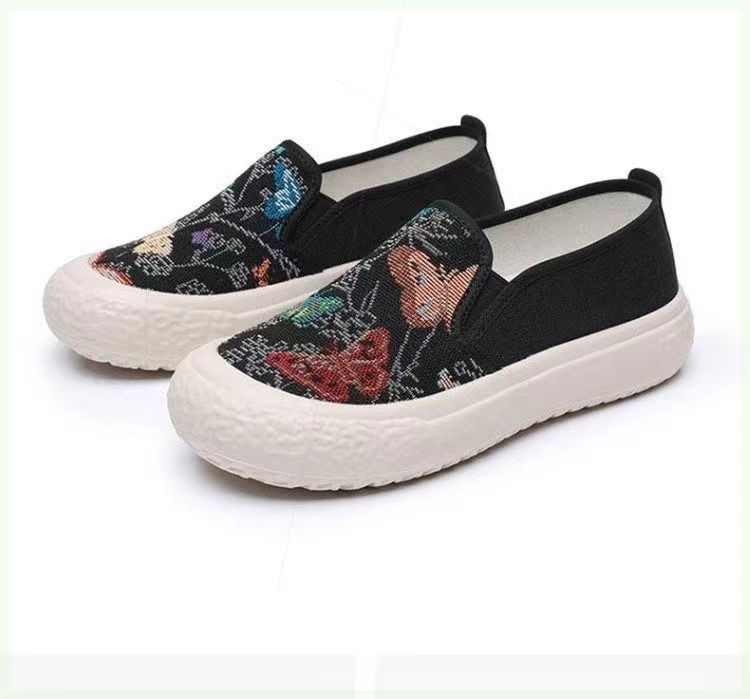 Orthopedic Printed Slip-On Shoes – Lightweight Breathable Everyday Comfort Flats