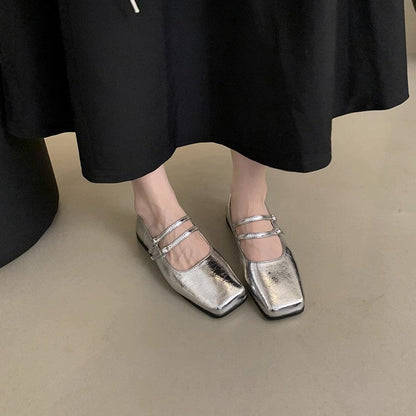 OrthoCare Silver Evening Flats - Lightweight Comfort
