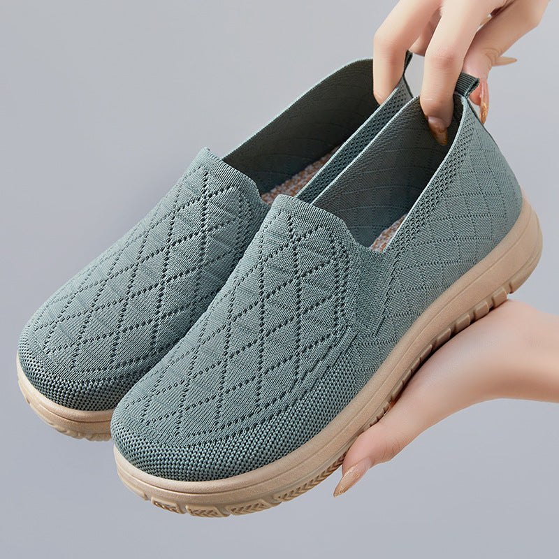 OrthoCare Women’s Slip-On Comfort Shoes – Lightweight Breathable Walking Flats