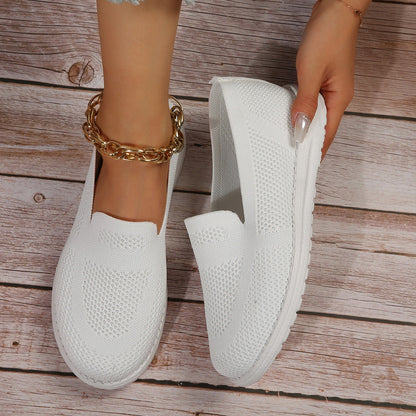 Orthopedic Knit Slip-On Shoes – Lightweight Breathable Everyday Comfort Sneakers