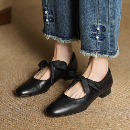 Gisella | Women’s Orthopedic Vintage Lace-Up Ballet Flats