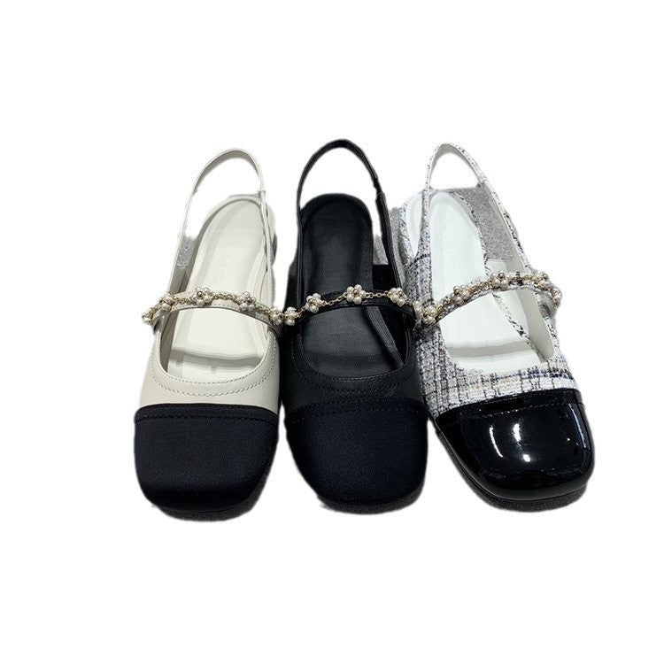 OrthoCare Flat Shoes - Square Toe Elastic Band