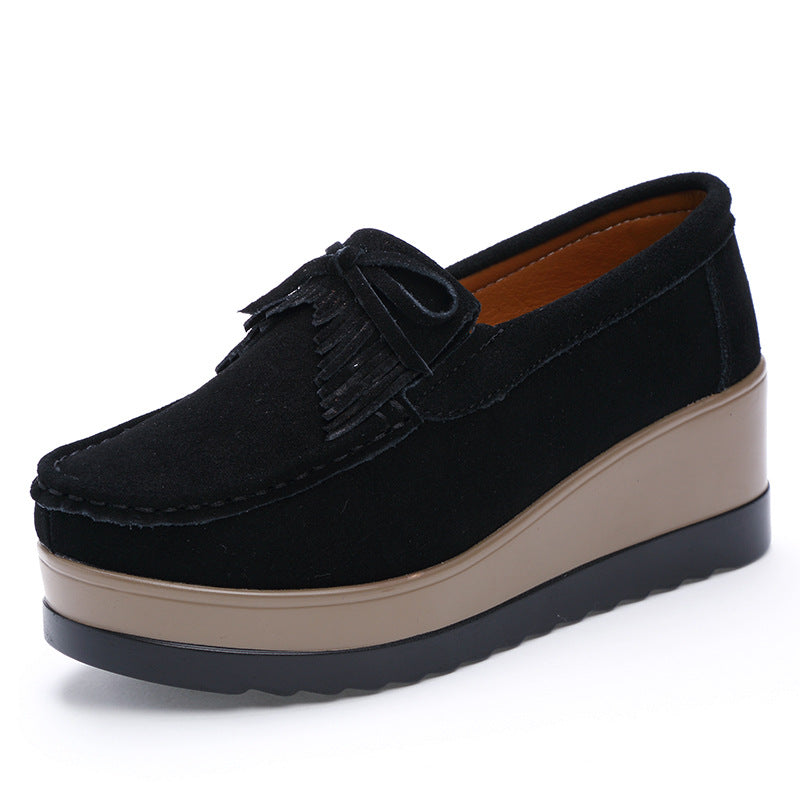 OrthoCare Shoes With Fringe Bow Design - Comfort And Elegance