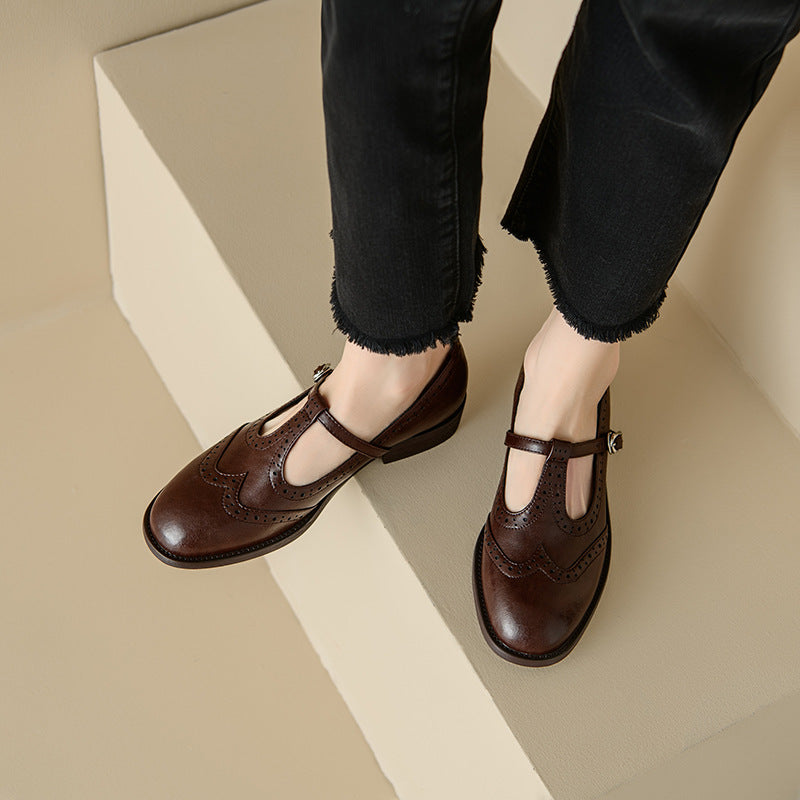 OrthoCare Mary Jane Shoes - T-Strap Comfort