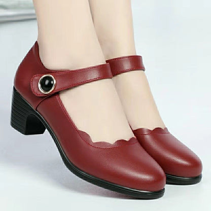 OrthoCare Soft Leather Open-Toe Shoes - Unique Elegance