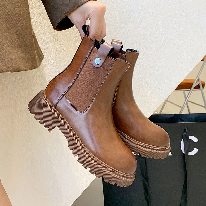 Elsa | Orthopedic Chunky Chelsea Ankle Boots