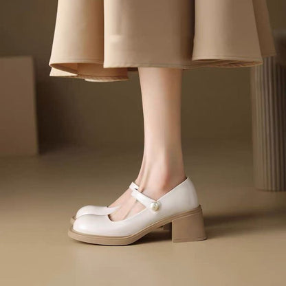 OrthoCare Mary Jane Leather Shoes - Vintage Comfort