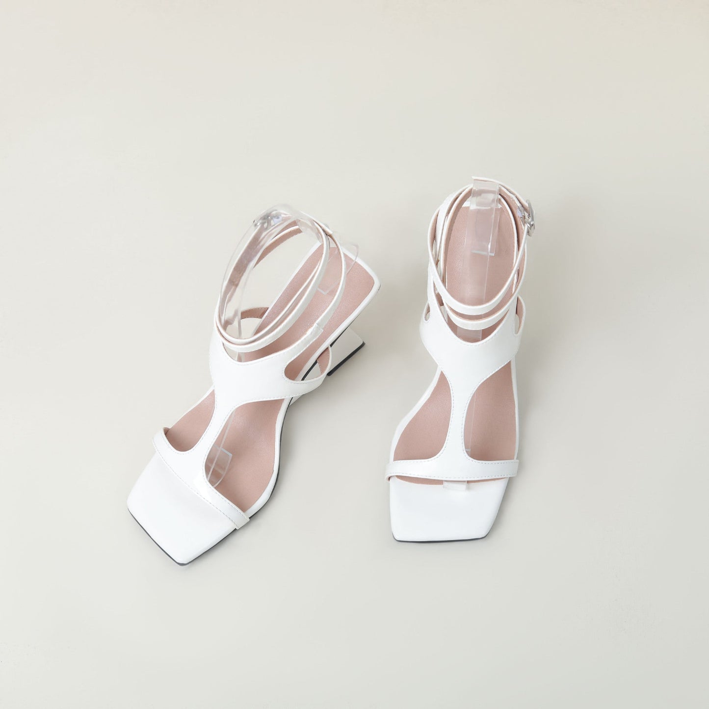 OrthoCare Sexy And Unique Open-Toe Pumps With Pointed Toes