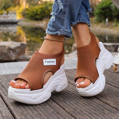 Galilea | Women’s Orthopedic Platform Knit Wedge Sandals