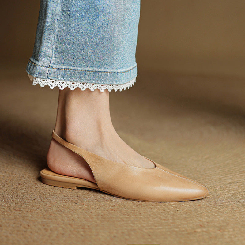 OrthoCare Pointed Toe Slingback Flat Mules