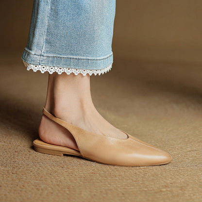 OrthoCare Pointed Toe Slingback Flat Mules