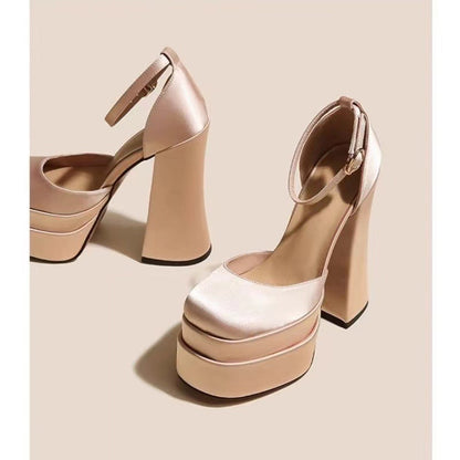 OrthoCare Ultra-High Mary Jane Heeled Shoes For Petite Women