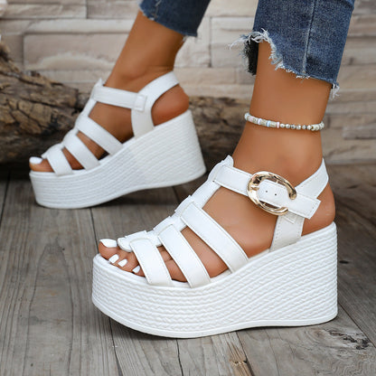 Emberly | Women’s Orthopedic Gladiator Platform Wedge Sandals