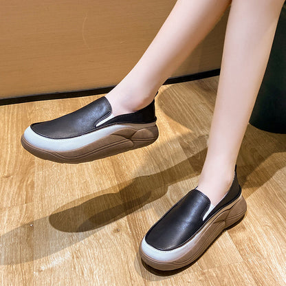 Orthopedic Platform Loafers – Cushioned Slip-On Comfort Walking Shoes