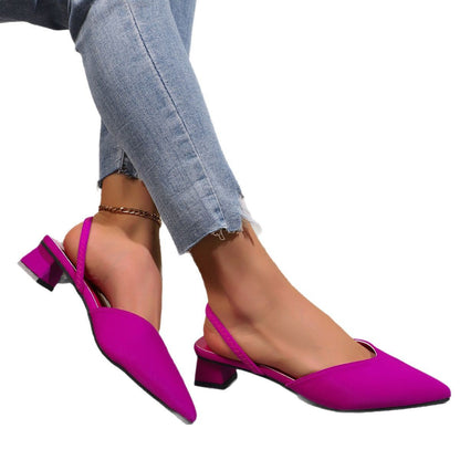 OrthoCare Chic Slingback Heels – Elegant Pointed Toe Comfort Pumps