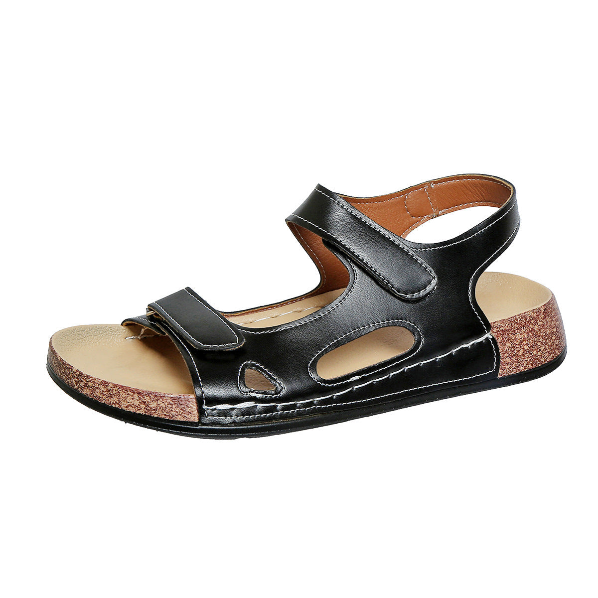 OrthoCare Double Buckle Cork Footbed Comfort Sandals