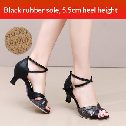 OrthoCare Synthetic Suede Latin Dance Shoes