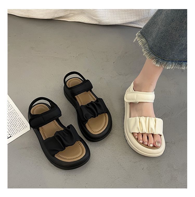 Rowena | Women’s Orthopedic Ruffle Strap Platform Sandals